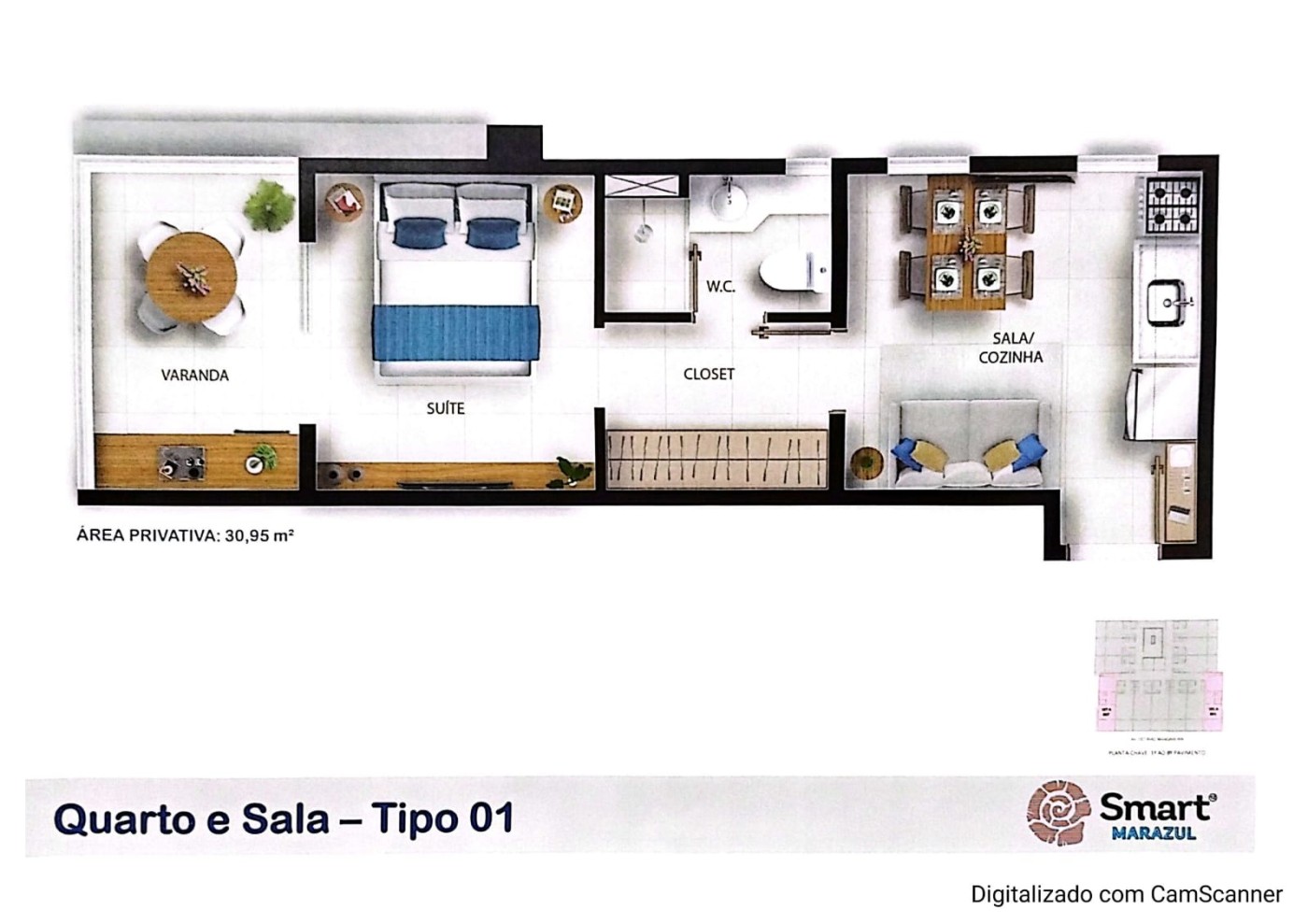 Apartamento, 1 quarto - Foto 7
